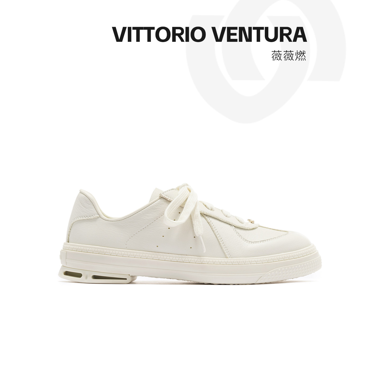 VITTORIOVENTURA/薇薇燃贝壳跟小马扣运动休闲时装板鞋德训鞋
