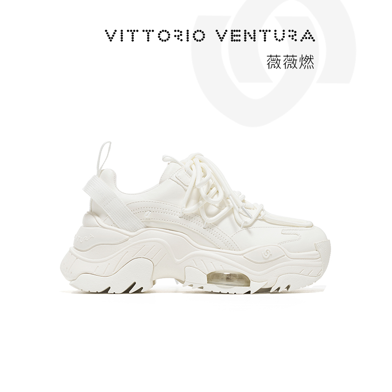 牛皮厚底老爹鞋薇薇燃