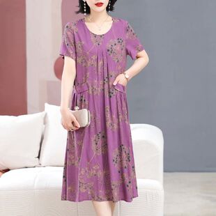 women波西米亚宽松大码 Bohemian for dress 印花连衣裙女 loose