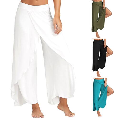 Cross wide leg yoga casual pants for women交叉阔腿瑜伽休闲裤