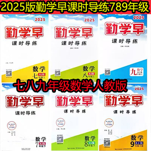 2025版勤学早同步课时导练七八九年级上册下册数学英语物理化学人教版勤学早大培优压轴题好好卷789年级下册数学人教版同步练习册