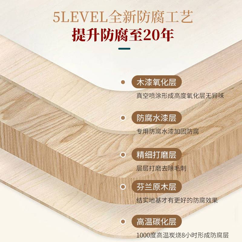户外防腐木栅栏庭院子围栏花园围墙护栏篱笆屏风隔断遮挡阳台装饰
