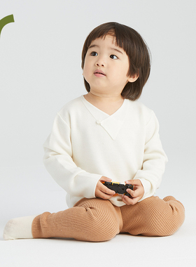 ArborTree 春意 美利奴羊毛宝宝秋冬套头针织毛衣羊毛衫 保暖厚实