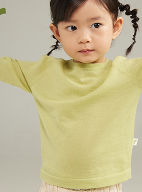 ArborTree 100%美利奴羊毛宝宝春秋冬长袖T恤针织上衣 保暖亲肤