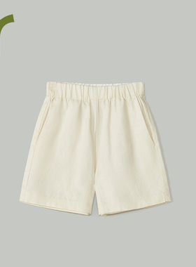 ArborTree 100%天然苎麻宝宝夏季休闲短裤（亲子款）轻薄透气亲肤