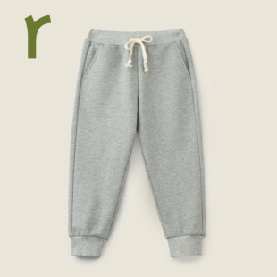 贴身穿着运动款 ArborTree 春秋季 长裤 有机棉针织男女童卫裤