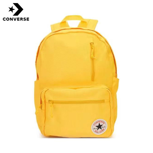 匡威黄色学生双肩背包