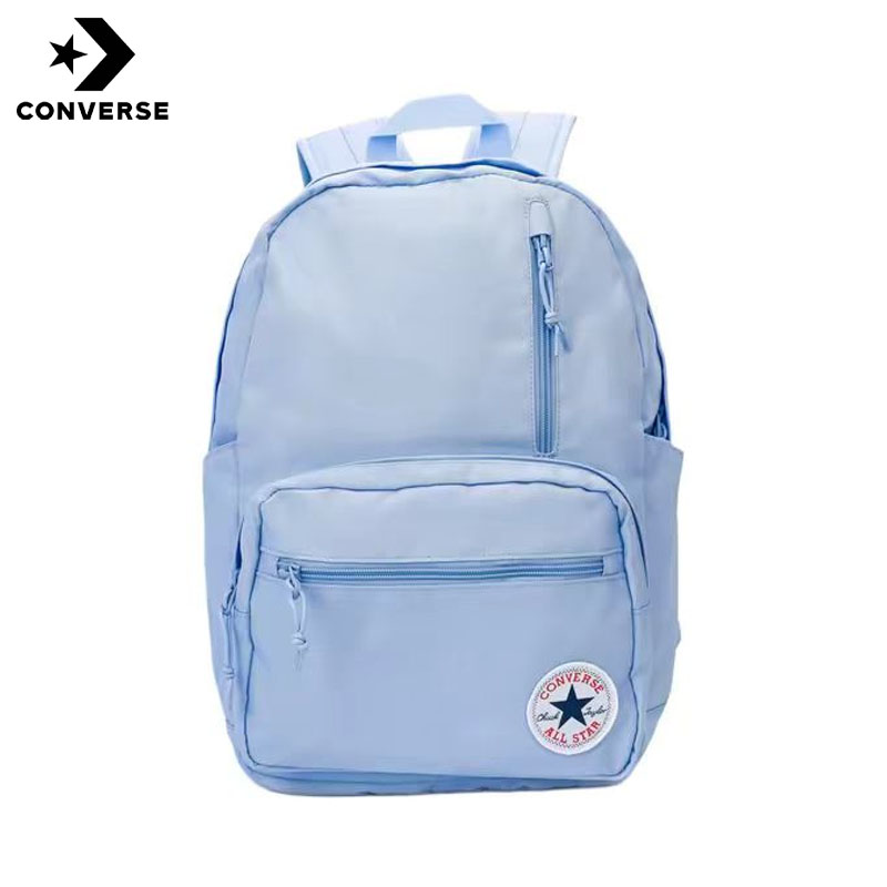 匡威蓝色学生双肩背包