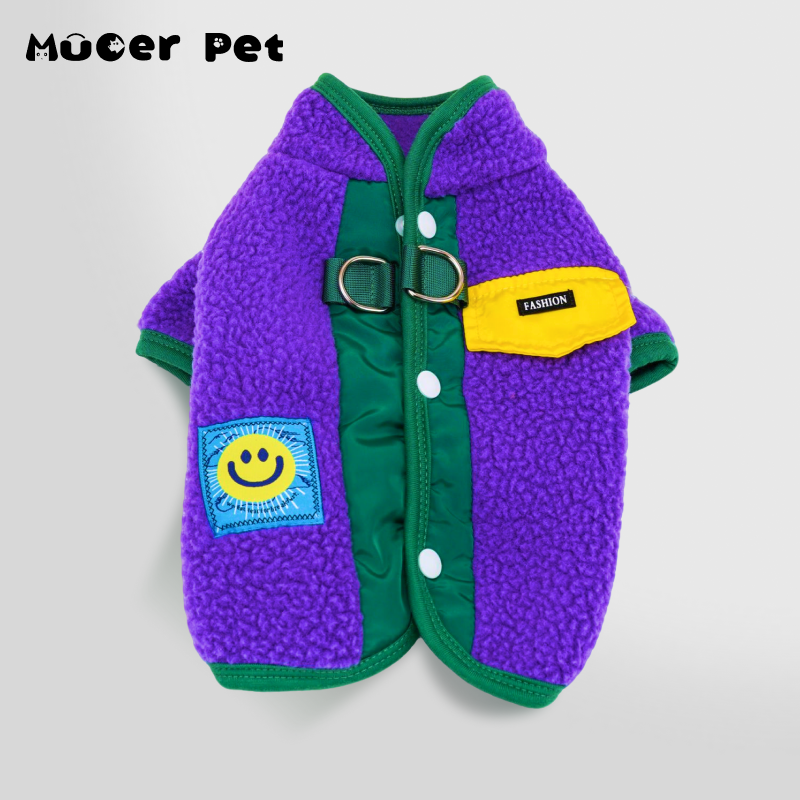 狗狗衣服秋冬款小型犬冬款四脚毛衣可牵引比熊泰迪厚款2024新款