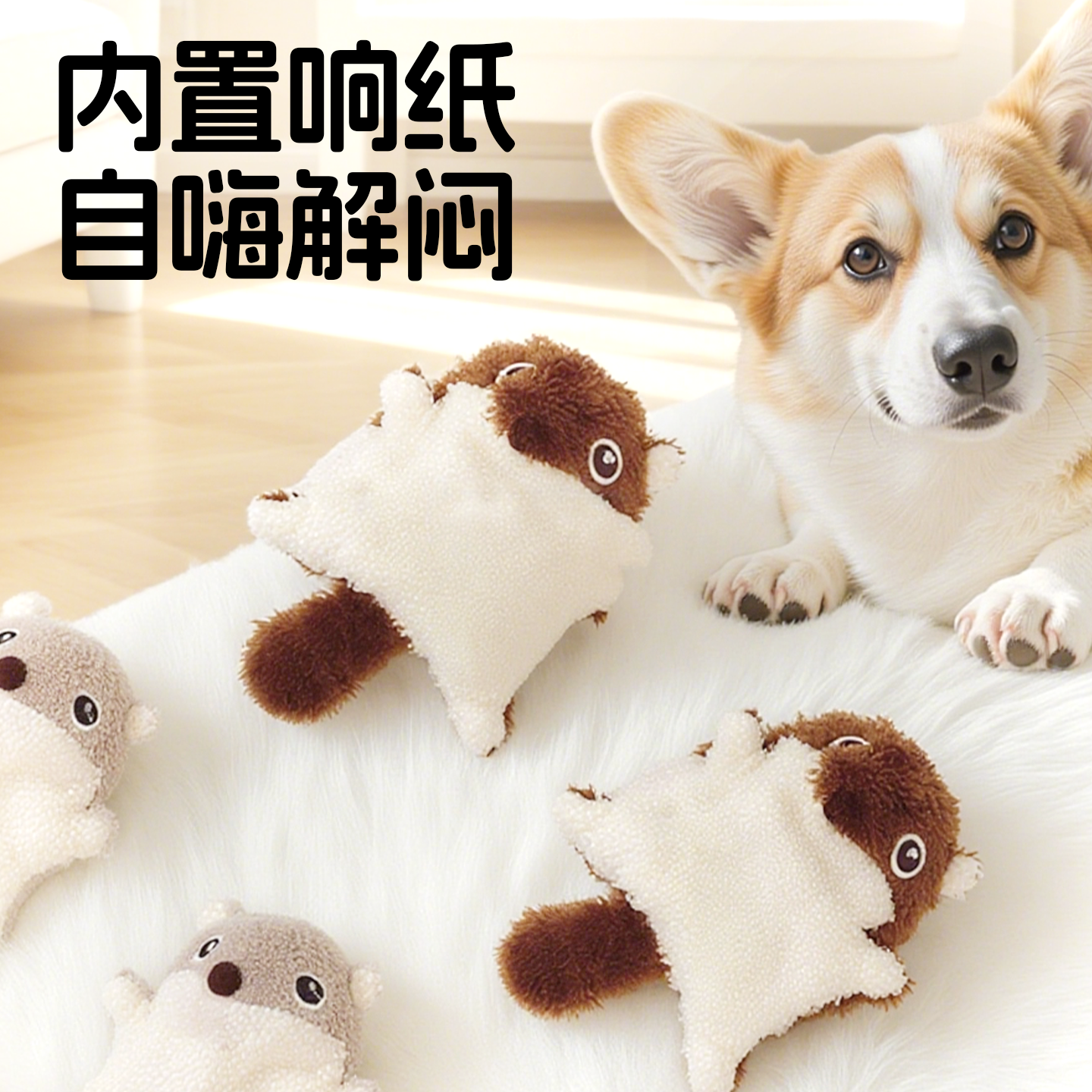 狗狗响纸发声玩具小狗宠物用品耐咬柯基磨牙小型犬自嗨解闷神器