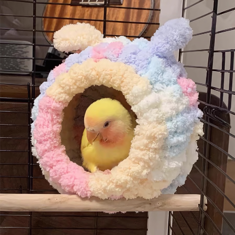 鸟窝鹦鹉保暖窝冬季睡窝过冬棉窝玄凤虎皮睡觉床牡丹小鸟屋悬挂