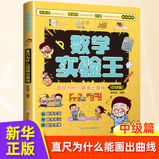 直尺为什么能画出曲线 中级篇 数学实验王趣味科学推理想象思维训练游戏书一二三四五六年级小学生课外阅读书籍写给孩子的科普读物