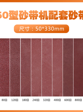 精选50型黑色砂带机配套砂带尺寸50x330mm