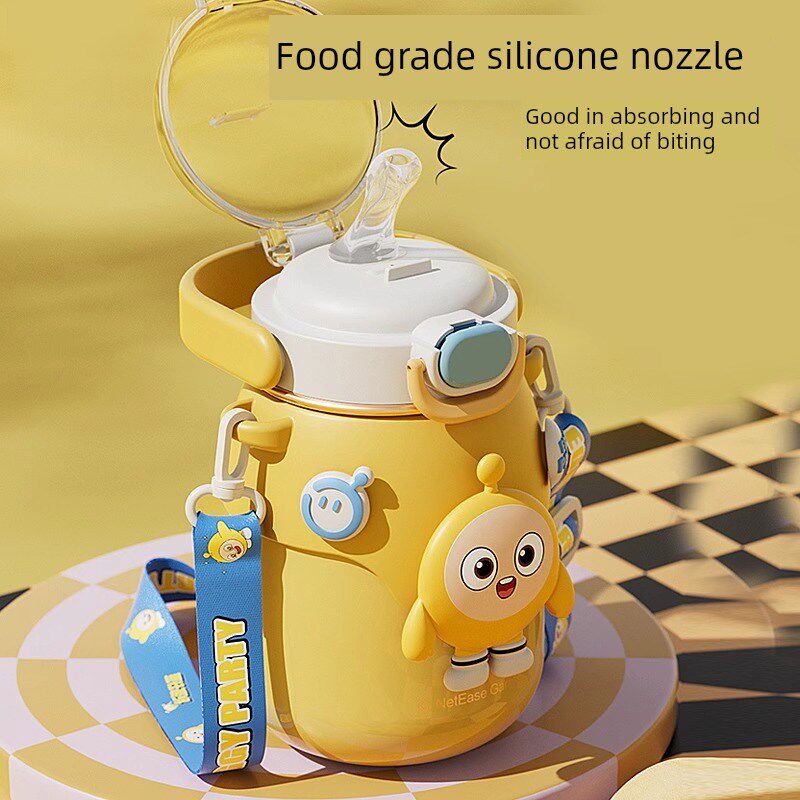 德国Knx保温杯鸡蛋男孩派对学生上学特别夏季新幼儿园大肚草水杯