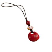 朱砂平安福锁手机链挂绳饰品吊坠男女创意高档儿童本命年生日礼物