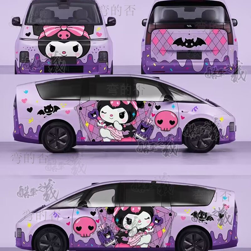 适用于理想i8mega车贴全车改色贴膜涂装HelloKitty痛车膜车衣定制