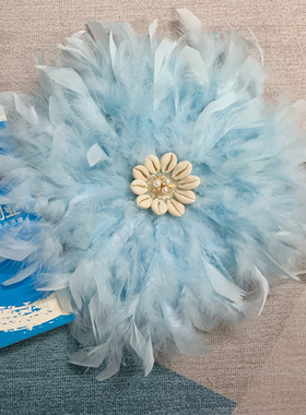 ins网红白色羽毛墙面装饰卧室墙壁挂件客厅墙上摆件民宿酒店装饰