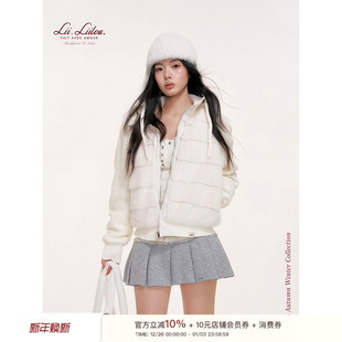 50鸭绒拼接针织袖 Liilou 环保毛皮草 冬日暖阳 羽绒服 25aw