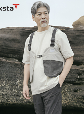 Treksta特锐思达 752系列 Rip Stop城市机能多口袋马甲背心