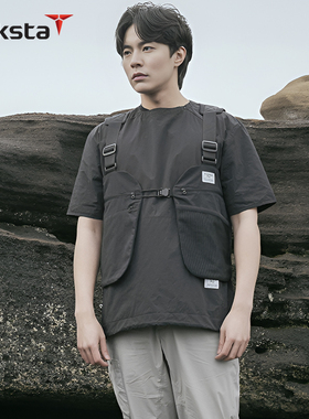 Treksta特锐思达 752系列 Rip Stop城市机能多口袋马甲背心