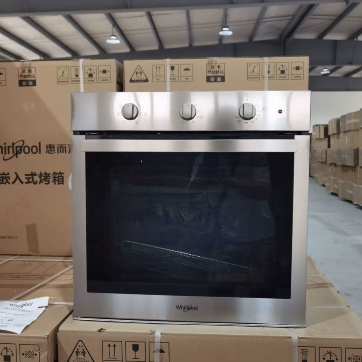 惠而浦欧洲原装进口嵌入式烤箱大容量内嵌式73L正品WMG516452AC
