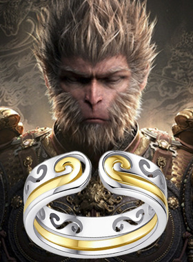 新款黑神话悟空游戏个性戒指二合