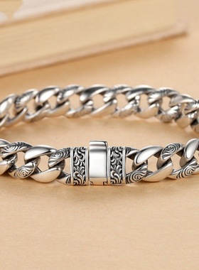 新款唐草纹古巴手链复古做旧款节