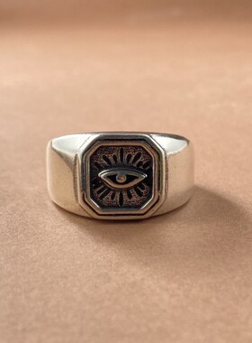新款欧美原创设计恶魔之眼戒指男