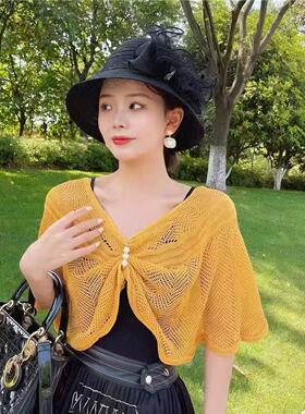 针织披肩外搭女春秋高级感旅游