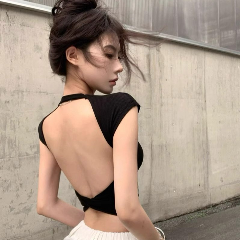 新款韩版辣妹修身打底美背小吊带背心带胸垫裹胸内搭外穿上衣女