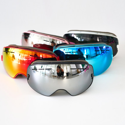 儿童男女童球面滑雪眼镜护目镜可卡近视眼镜冬季防雾防风登山