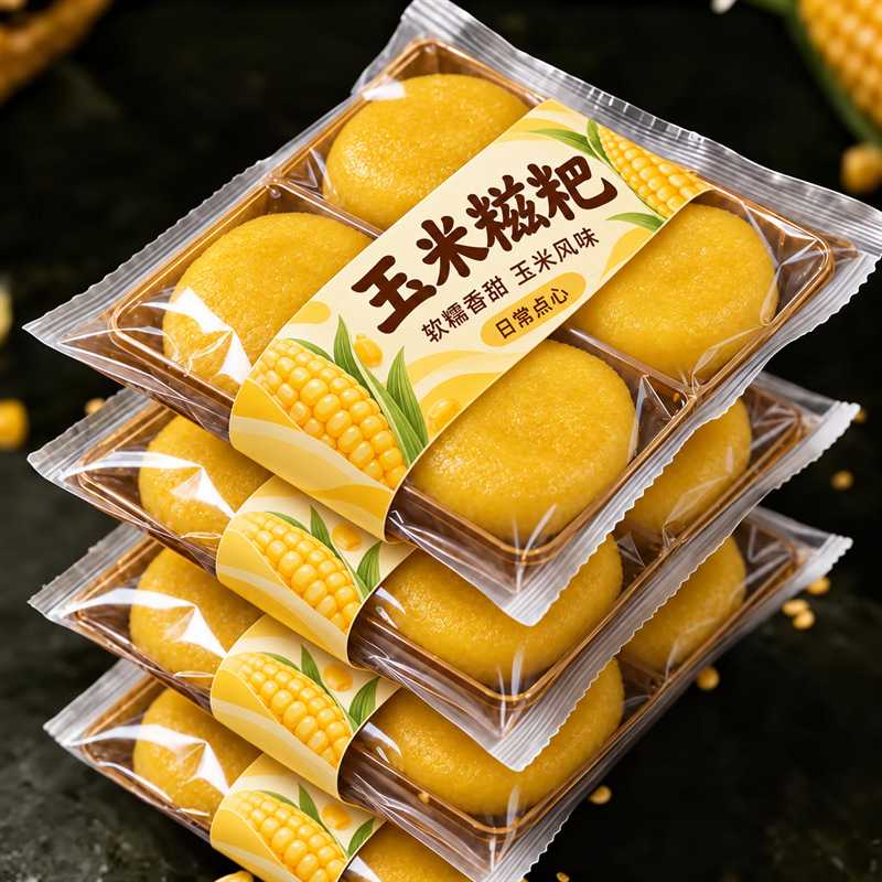 正宗玉米糍粑包谷粑纯手工营养粗粮杂粮早餐贵州特产解馋传统年糕