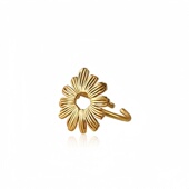 雏菊绣线戒指 植物花卉戒指 雏菊开口指环