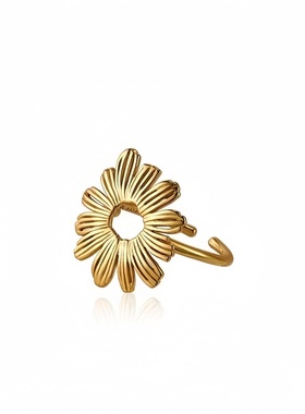 雏菊绣线戒指雏菊开口指环