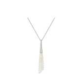 拂光小扫帚珍珠项链高级轻奢小众长款 毛衣链