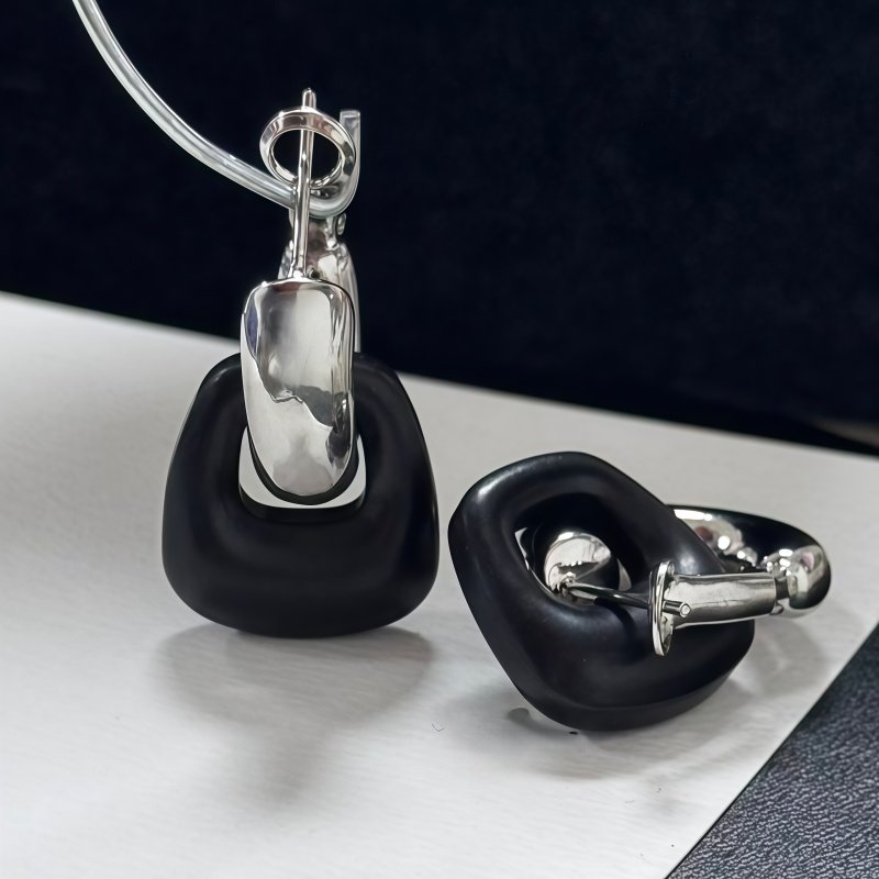 豆豆同款黑檀木耳环女原创设计檀韵耳钉百搭925银针耳饰,饰品/流行首饰/时尚饰品新,耳环,淘宝优惠券,粉丝福利购,淘宝优惠卷