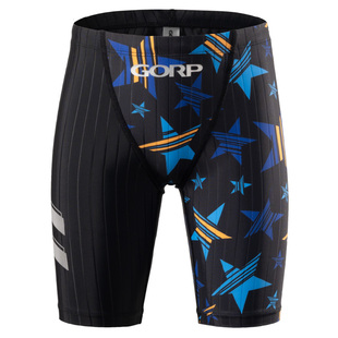 莱卡速干抗氯 GORP高朋青少年儿童专业竞速五分及膝泳裤 新品