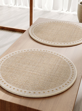 四季圆形椅子垫中式木凳子坐垫圆凳屁垫餐桌椅垫家用懒人防滑垫子