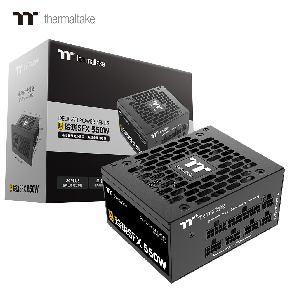 TT玲珑金牌全模组SFX小电源550W台式机电脑电源全日系电容压纹线,电脑硬件/显示器/电脑周边,电源,淘宝优惠券,粉丝福利购,淘宝优惠卷