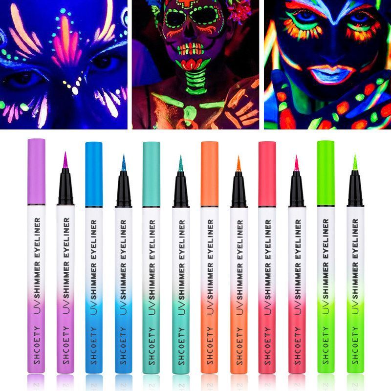 SHCOETY彩色荧光珠光眼线笔细闪
