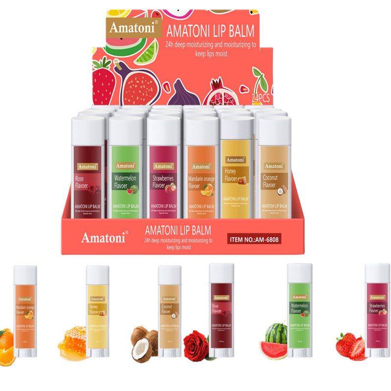 仅供跨境润唇膏套装5g×24PCS滋润去角质深度补水打造水润双唇