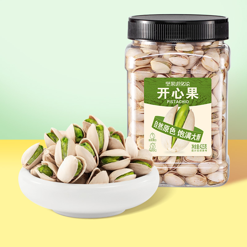 坚果进化论开心果425g坚果零食孕妇干果仁无漂白自然原色