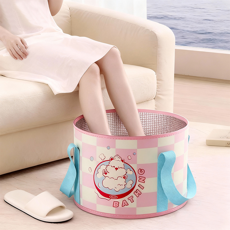 可折叠泡脚袋加高过小腿保温