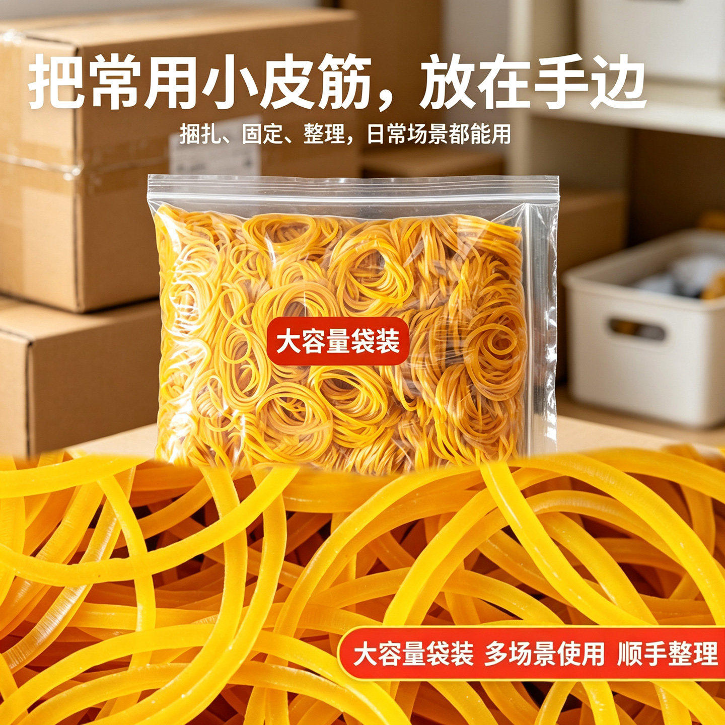 黄色橡皮筋高弹力牛皮筋