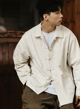 Hungry Artist新中式盘扣夹克男轻国风订婚汉服唐装长袖秋季外套