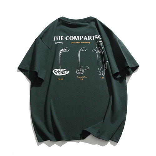 日系卡通印花短袖t恤宽松