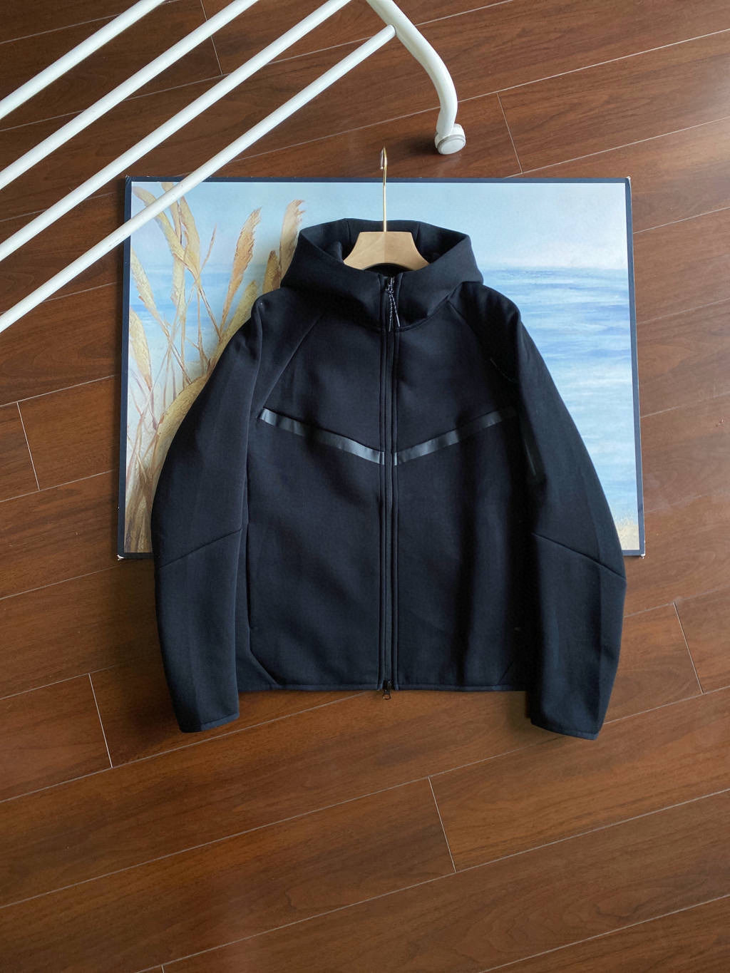 thumbnail for Outlet】Cross-Border Tech Windbreaker Sports Jacket for Men, Windproof Running Casual Sports Suit for Men 0949