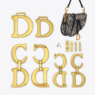 适用维修迪奥马鞍包纯铜五金配件替换dior包带CD挂件扣子螺丝零件