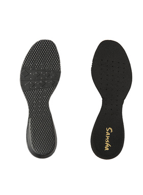 Sansha法国三沙运动舞蹈鞋鞋垫广场舞鞋鞋垫透气减震吸汗防滑黑色