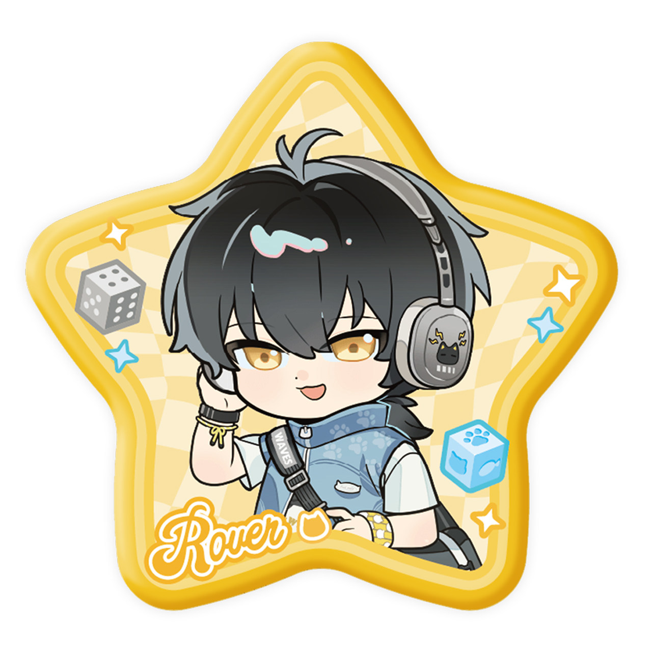 thumbnail for Rumble Tide Drifter Katishia Lupa Q version of the special-shaped tinplate badge Echo of the Heart Range